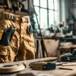 Pantalon de travail robuste avec renforts pour le secteur du BTP
