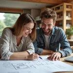 Agrandissement de maison avec des matériaux modernes et un design contemporain