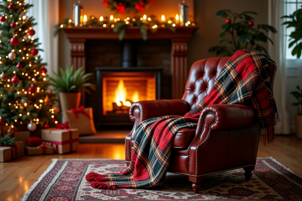Transformez votre intérieur avec un plaid de Noël élégant