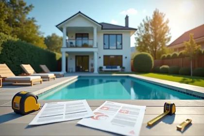 piscine non imposable avec dimensions réglementaires et législation fiscale