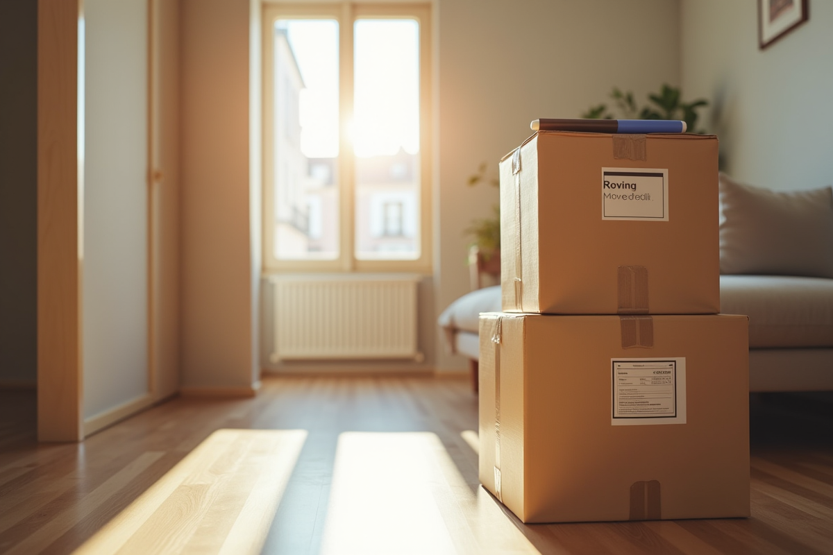 déménagement cartons