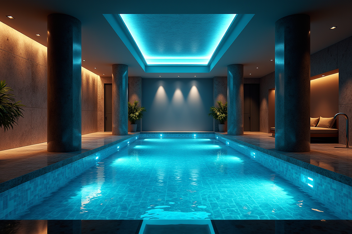 éclairage piscine