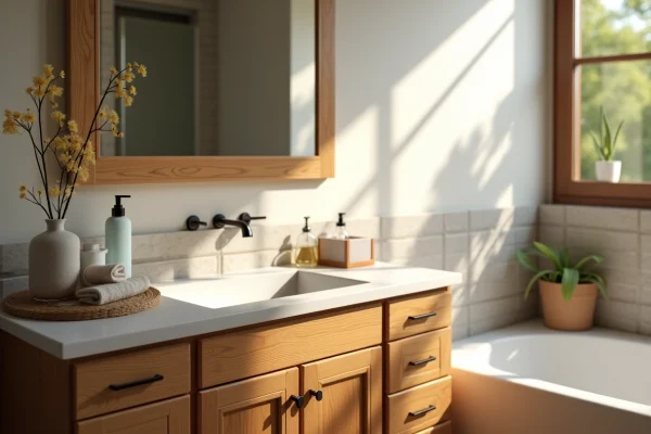 Les secrets pour entretenir un meuble de salle de bain en bois authentique